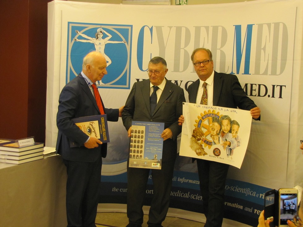 Da sx Dott. Mariano Marotta, Prof. Giulio Tarro, Dott. Michael Alexander Barnes